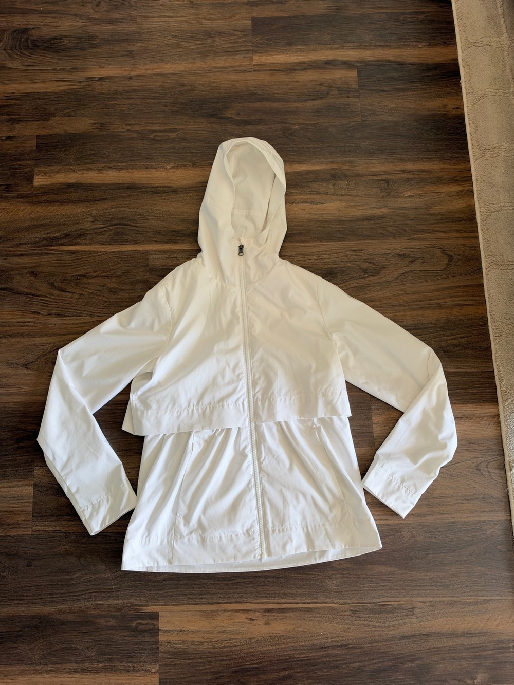 lululemon athletica White Hooded Jacket